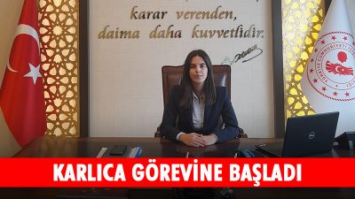 Başyayla'nın yeni kaymakamı Gizem Karlıca görevine başladı
