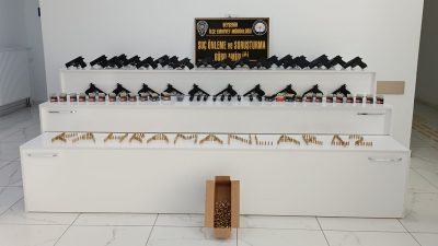 Konya’nın Beyşehir İlçesinde ruhsatsız silah üretimi ve ticareti yapıldığı tespit