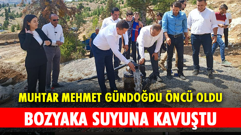 Karaman'ın Başyayla ilçesine bağlı Bozyaka köyü içme suyuna kavuştu. 