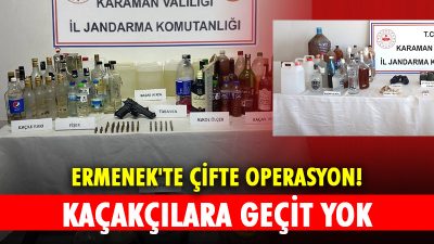Karaman’ın Ermenek ilçesinde kaçak alkol ve define avcılarına jandarma darbesi...